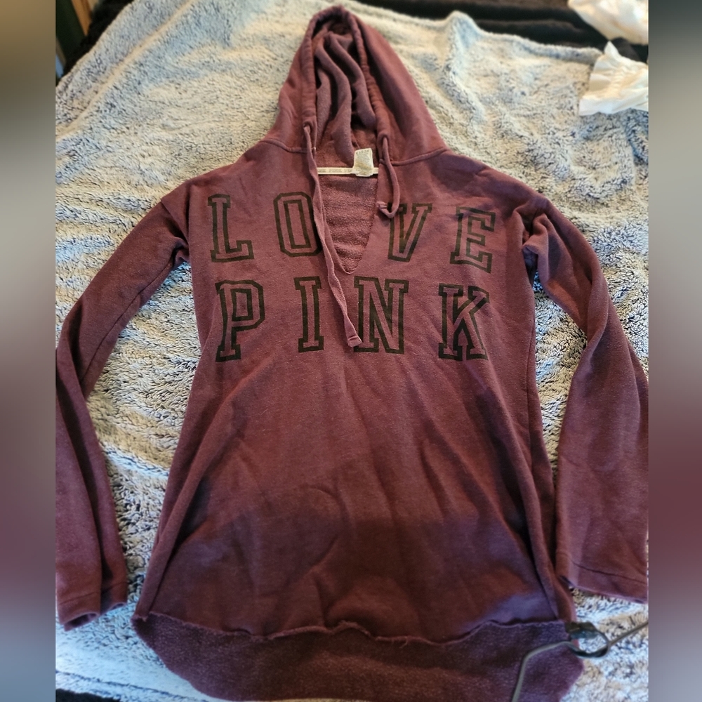 Victoria secret PINK hooded sweatshirt size small